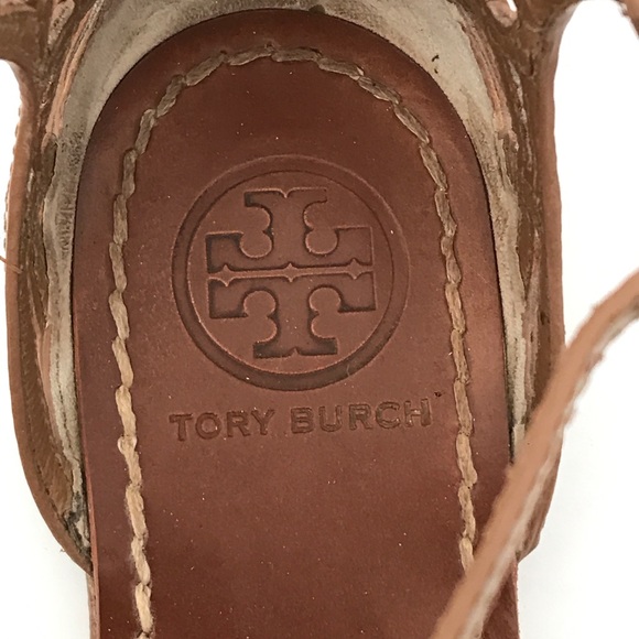 Tory Burch Amalie Strappy Flat Sandal Sand - Picture 8 of 12